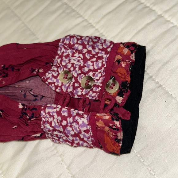 Free People Paloma Floral Poet Top Women’s size Medium Worn once New Condition - Picture 7 of 8